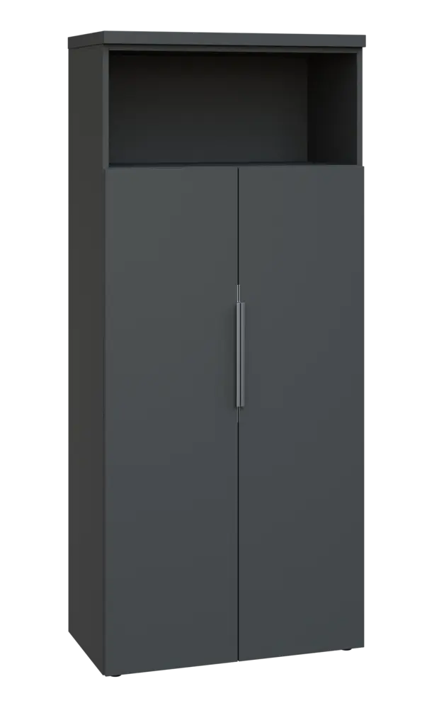 SIN 5 - 82DN kancelářská skříň, 2-dveřová/nika, 1820x800x400, antracit